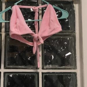 Terry cloth bikini style top